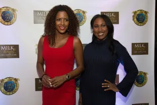 The Real Housewives of Potomac cast member Stacey Rusch along with Tisha Lewis (Image via Getty)