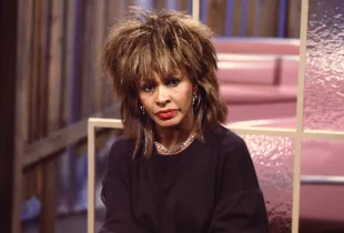 R&B, Rock, and Pop singer Tina Turner during an interview on MTV at Teletronic Studios, New York, New York, August 22, 1984. (Photo by Gary Gershoff/Getty Images)