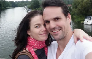 Ben Lewis and Melle Stewart (Image via GoFundMe)