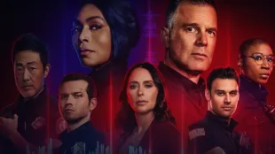 9-1-1 cover art featuring the 118 : Athena Grant, Bobby Nash, Maddie Buckley, Evan “Buck” Buckley, Henrietta “Hen” Wilson, Eddie Diaz, and Howard “Chimney” Han, Image via Amazon Prime.