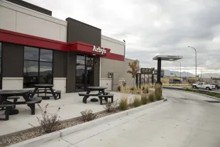 LEHI, UT - OCTOBER 26:  Exterior view of an Arby's restaurant on October 26, 2017 in Lehi, Utah. (Photo by Chad Hurst/Getty Images for Arby's Restaurant Group, Inc.)