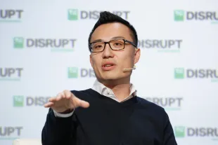 SAN FRANCISCO, CA - SEPTEMBER 05:  DoorDash CEO Tony Xu speaks onstage during Day 1 of TechCrunch Disrupt SF 2018 at Moscone Center on September 5, 2018 in San Francisco, California.  (Photo by Kimberly White/Getty Images for TechCrunch)