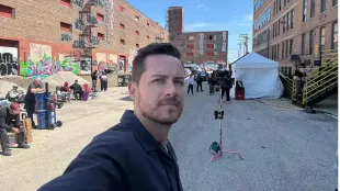 Jesse Lee Soffer on the sets of Chicago P.D via @jesseleesoffer