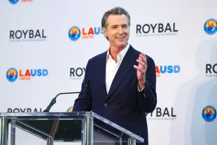 Gavin Newsom has criticized Donald Trump for the same reason on another occasion (Image via Getty)
