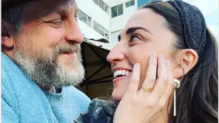 Joe Tippett and Sara Bareilles (Image via Instagram/@sarabareilles)