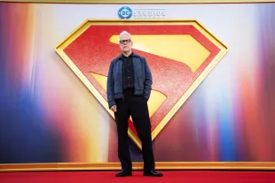 LONDON, ENGLAND - JULY 02: James Gunn attends the "Superman" Fan Event in London's Leicester Square on July 02, 2025 in London, England. (Photo by Jeff Spicer/Getty Images for Warner Bros)