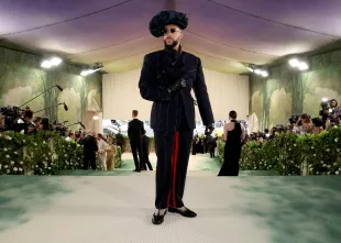 NEW YORK, NEW YORK - MAY 06: Bad Bunny attends The 2024 Met Gala Celebrating "Sleeping Beauties: Reawakening Fashion" at The Metropolitan Museum of Art on May 06, 2024 in New York City.  (Photo by Kevin Mazur/MG24/Getty Images for The Met Museum/Vogue)