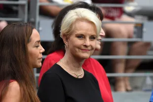Cindy McCain, wife of the late U.S. Senator John McCain stands on the sidelines before the game between the Arizona Cardinals and the Washington Redskins at State Farm Stadium on September 9, 2018 in Glendale, Arizona.  (Photo by Norm Hall/Getty Images)