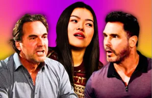 Ridge, Luna and Bill of The Bold and the Beautiful