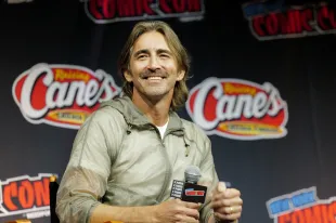  Lee Pace speaks onstage as Paramount Pictures presents The Running Man panel during New York Comic Con 2025 at The Jacob K. Javits Convention Center on October 10, 2025 in New York City. (Photo by Craig Barritt/Getty Images for ReedPop)