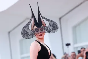 Lady Gaga attends the "Joker: Folie à Deux" red carpet during the 81st Venice International Film Festival at Sala Grande on September 04, 2024 in Venice, Italy. (Photo by Stefania D'Alessandro/WireImage)