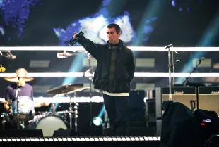 CARDIFF, WALES - JULY 04: (EDITORS NOTE: EDITORIAL USE ONLY. IMAGES MAY ONLY BE USED IN RELATION TO THE EVENT. NO COMMERCIAL USE. NO USE IN PUBLICATIONS SOLELY DEDICATED TO THE ARTIST. NO USE AFTER JULY 03, 2026.) Liam Gallagher of Oasis performs on stage during the opening night of their Live 25' Tour at Principality Stadium on July 04, 2025 in Cardiff, Wales. (Photo by Gareth Cattermole/Getty Images)