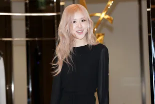 SEOUL, SOUTH KOREA - MAY 22: Rose of South Korean girl group BLACKPINK is seen at the 'Saint Laurent' The Hyundai pop-up store opening event at The Hyundai on May 22, 2023 in Seoul, South Korea. (Photo by Han Myung-Gu/WireImage)