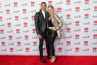 NEW YORK, NEW YORK - DECEMBER 08:  T.J. Holmes and Amy Robach attend iHeartRadio z100's Jingle Ball 2023 Presented By Capital One at Madison Square Garden on December 08, 2023 in New York City. (Photo by Astrida Valigorsky/WireImage)