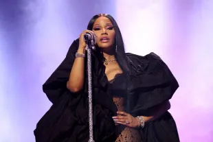 NEWARK, NEW JERSEY - SEPTEMBER 12: Nicki Minaj performs onstage during the 2023 MTV Video Music Awards at Prudential Center on September 12, 2023 in Newark, New Jersey. (Photo by Mike Coppola/Getty Images for MTV)