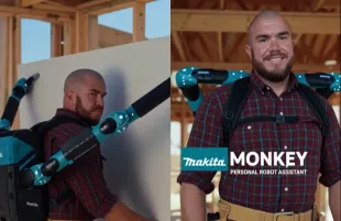 Viral Makita robot assistant. (Photo: Facebook/@Aaron Charles Sheridan)