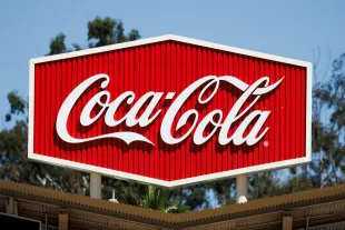 LOS ANGELES, CA - SEPTEMBER 20: Coca-Cola sign in the outfield during the MLB regular season game on Tuesday, Sept. 20, 2022 at Dodger Stadium in Los Angeles, CA. (Photo by Ric Tapia/Icon Sportswire via Getty Images)