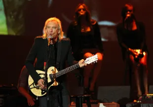 The Voice season 28 Mega Mentor Joe Walsh performs at the International Myeloma Foundation's 6th Annual Comedy Celebration hosted by Ray Romano benefiting The Peter Boyle Research Fund at The Wilshire Ebell Theatre on October 27, 2012 in Los Angeles, California.  (Photo by Joe Scarnici/Getty Images for IMF)