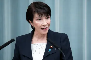 TOKYO, JAPAN - SEPTEMBER 11: Japan's newly appointed Minister of Internal Affairs and Communications Sanae Takaichi speaks during a press conference at the prime minister's official residence on September 11, 2019 in Tokyo, Japan. Prime Minister Shinzo Abe reshuffled his Cabinet and executives in the ruling Liberal Democratic Party today. (Photo by Tomohiro Ohsumi/Getty Images)