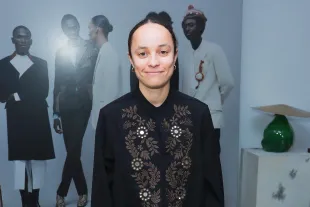 LONDON, ENGLAND - MAY 15: Grace Wales Bonner attends the Dover Street Market open house to celebrate Photo London 2025 on May 15, 2025 in London, England. (Photo by Dave Benett/Getty Images)