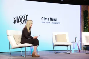 Reporter Olivia Nuzzi attends Pivot MIA at 1 Hotel South Beach on February 16, 2022 in Miami, Florida. (Photo by Alexander Tamargo/Getty Images for Vox Media)