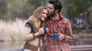 Kristen Bell and Adam Brody in Nobody Wants This (via Instagram @nobodywantsthisofficial)