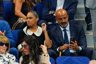Misty Copeland and Olu Evans attend opening day game of the 2024 US Open Tennis Championships on August 26, 2024 (Image via Getty)