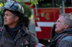 Severide and Herrmann (Image via Instagram / nbconechicago)