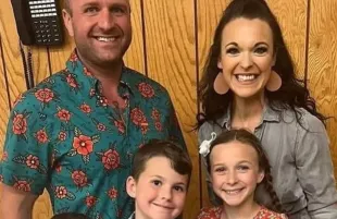 Zachary Bailey with his family
