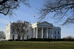 WASHINGTON, DC - MARCH 09: The White House is seen on March 09, 2025 in Washington, DC. An armed man was shot by U.S. Secret Service personnel Sunday morning following a confrontation outside the White House. (Photo by Kevin Dietsch/Getty Images)