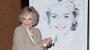 UNIVERSAL CITY, CA - MARCH 26: Actress June Lockhart attends the Hollywood Chamber of Commerce honoring her with its Lifetime Achievement Award at the Universal Hilton Hotel on March 26, 2015 in Universal City, California. (Photo by David Livingston/Getty Images)
