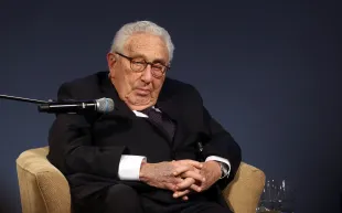 Former United States Secretary of State and National Security Advisor Henry Kissinger attends the ceremony for the Henry A. (Photo by Adam Berry/Getty Images)