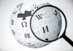 ANKARA, TURKEY - NOVEMBER 30: Logo of Wikipedia is seen in Ankara, Turkey on November 30, 2019. (Photo by Ali Balikci/Anadolu Agency via Getty Images)
