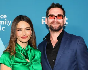 CULVER CITY, CALIFORNIA - MAY 11: Sandra Vergara (L) and Antony Starr (R) attend the Venice Family Clinic's Inaugural HEART (Health + Art) Gala at 3Labs on May 11, 2024 in Culver City, California. (Photo by Paul Archuleta/Getty Images)