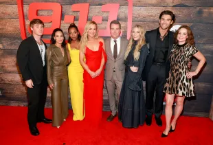 Michael Provost, Juani Feliz, Hailey Kilgore, Jessica Capshaw, Chris O'Donnell, LeAnn Rimes, Hunter McVey and Kimberly Williams-Paisley attend the "9-1-1: Nashville" Premiere Event  (Photo by Getty Images)