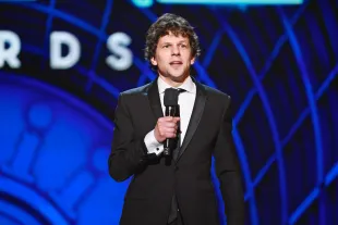 NEW YORK, NEW YORK - JUNE 08: Jesse Eisenberg speaks onstage during The 78th Annual Tony Awards at Radio City Music Hall on June 08, 2025 in New York City. (Photo by Theo Wargo/Getty Images for Tony Awards Productions)
