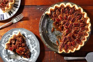 WASHINGTON, DC- October 29 : Southern pecan pie laced with whiskey photographed at The Washington Post via Getty Images in Washington, DC. (Photo by Stacy Zarin Goldberg for The Washington Post via Getty Images; food styling by Lisa Cherkasky for The Washington Post via Getty Images)