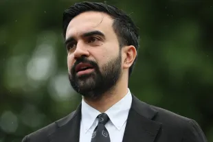 NEW YORK, NEW YORK - SEPTEMBER 10: New York Mayoral Candidate Zohran Mamdani speaks during a press conference at St. James Park on September 10, 2025 in the Bronx borough in New York City. Mamdani held a press conference announcing his campaign’s petition urging FIFA to drop dynamic ticket pricing for next summer’s World Cup, co-hosted by the United States, Canada and Mexico, with the final at MetLife Stadium. A recent Sienna College poll shows that Mamdani is holding a 22-point lead in the race for mayor of New York City ahead of NYC Mayoral Candidate Former Governor Andrew and incumbent NYC Mayor Eric Adams. (Photo by Michael M. Santiago/Getty Images)