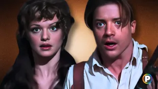 Brendan Fraser and Rachel Weisz in The Mummy (Custom cover edited by Primetimer, Original Image ©️Universal Pictures)