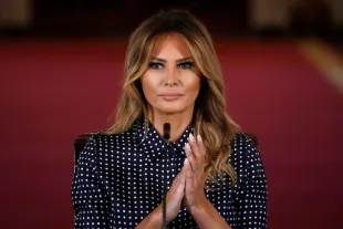 Melania Trump's spokesperson responded to the lawsuit with a statement (Image via Getty)