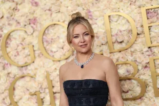 BEVERLY HILLS, CALIFORNIA - JANUARY 05: Kate Hudson attends the 82nd Annual Golden Globe Awards at The Beverly Hilton on January 05, 2025 in Beverly Hills, California. (Photo by Matt Winkelmeyer/WireImage)
