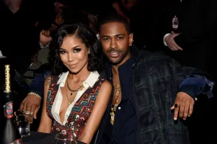 Recording artists Jhene Aiko and Big Sean the iHeartRadio Music Awards which broadcasted live on TBS, TNT, AND TRUTV from The Forum on April 3, 2016 in Inglewood, California.  (Photo by Kevin Mazur/Getty Images for iHeartRadio / Turner)