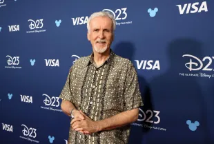 James Cameron, director of Avatar: Fire and Water, who stars in the behind the scenes episodes airing on Disney+. (Photo by Rodin Eckenroth/Getty Images for Disney)