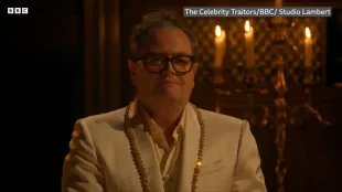 The Celebrity Traitor winner Alan Carr (Image via BBC)