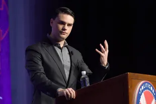 LOS ANGELES, CA - OCTOBER 21:  Ben Shapiro speaks onstage at Politicon 2018 at Los Angeles Convention Center on October 21, 2018 in Los Angeles, California.  (Photo by Michael S. Schwartz/Getty Images)