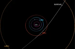 Comet 3I/ATLAS (Image via NASA)