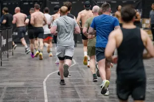  HYDROX competition at the "Fibo 2025" fitness trade fair (Image via Getty)