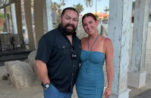 Michael Duarte [L], aka FoodWithBearHands, passed away on Saturday, November 8 (Image via Instagram/@jessicaleeduarte)