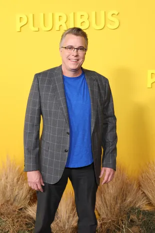 LOS ANGELES, CALIFORNIA - NOVEMBER 04: Vince Gilligan attends the world premiere of Apple TV+'s "Pluribus" at DGA Theater Complex on November 04, 2025 in Los Angeles, California. (Photo by Amy Sussman/WireImage)