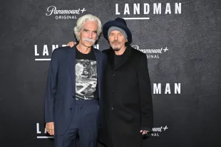 NEW YORK, NEW YORK - NOVEMBER 11: (L-R) Sam Elliott and Billy Bob Thornton attend the Landman S2 Premiere at Alice Tully Hall on November 11, 2025 in New York City. (Photo by Roy Rochlin/Getty Images for Paramount+)
